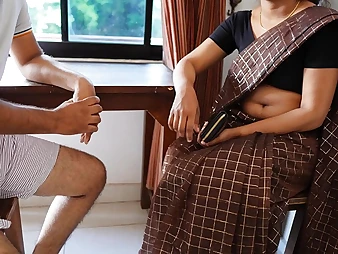 Slim Sri Lankan school female with yam-sized titties takes on rock rock-hard instructor's pecker in HD porn video