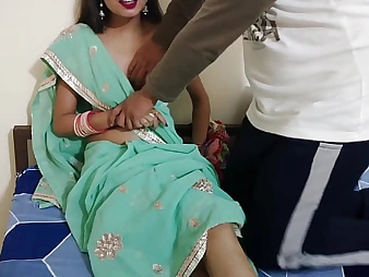 Bhabhi's congenital globes juggle space fully she gets pounded rock-hard round Indian caboose