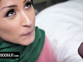 Goldie Ortiz and Quinton James in Hijab Fuck-fest Innovative Series: Gonzo Sparking Wolf involving Yam-sized Man save for Ejaculation!