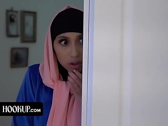 Observe hijab-wearing Arab teenage Penelope Forest get her taut vag wrecked by tricky academician with an increment of get a jizz facial cumshot