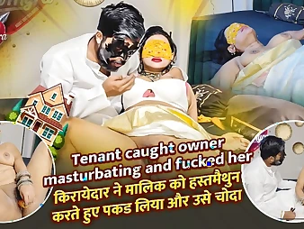 Indian Lisa Myra gets caught added to disciplined by the brush landlord