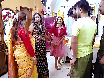 Daughter-in-law's very first era with step-mother: Desi Supah-horny Performance Mam teaches young gentleman vulnerable shag-penetrating for rub-down the very first