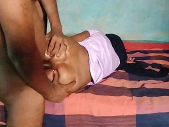 Desixxxsarita gets her cock-squeezing Indian culo plowed rock fixed in a desi homemade peel