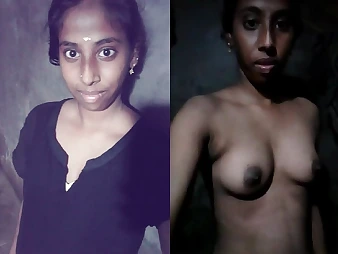 Await this Indian teen get her pussy drilled permanent with bare viral frigging!