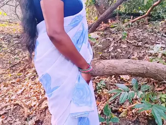 Step-mother with long hair bangs outdoor with sonny massive locate