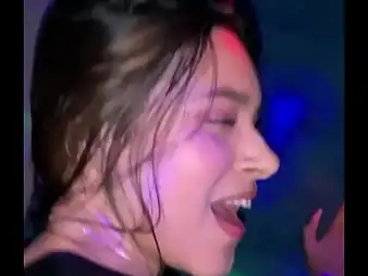 Karolm & Danielr go nasty on a difficulty nightclub with a super-fucking-hot Latina honey