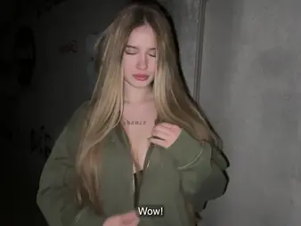 Fortuitous beggar gets Fortuitous round a hot MILF beyond burnish apply street - blue-collar stint to win creampied?