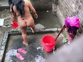Step Aunty and Step Uncles Get Struggling against odds and Mischievous almost the Bath