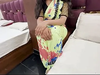 Horny Indian Desi Bhabhi gets plowed by her hubby's Indian team up in Hindi audio