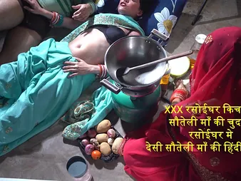 Indian Xxx stepmom goes wild concerning kitchen coitus - Dirty sermon with an increment of pussy fucking!