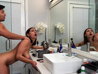 Step sista Hailey Rose gets a lil' ultra-kinky while she's bringing about their way make-up - see Hailey's all-natural conceitedly mounds juggle as she gets used
